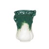 Creative Co-Op Embossed Stoneware Cabbage Shaped Wall Vase Planter, Green