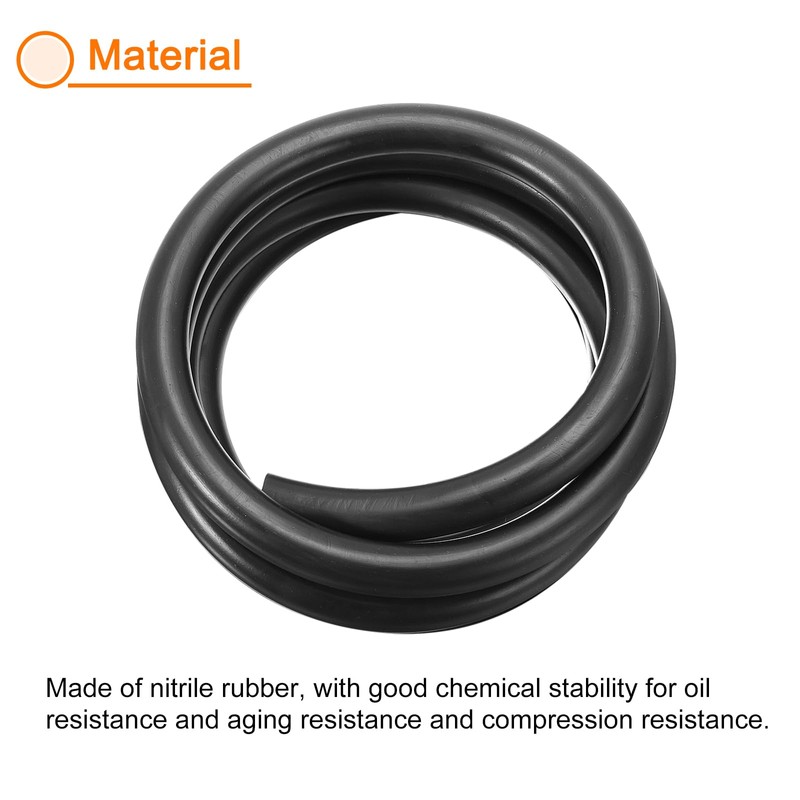 sourcing map Nitrile Rubber Seal Strip, 20mm(0.79") Diameter x 1