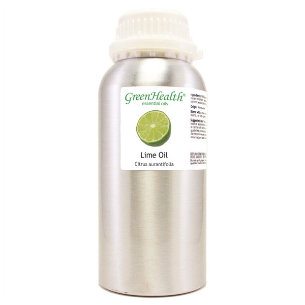 Bulk 16 fl oz Lime Essential Oil (100% Pure & Natural) in Aluminum Bottle