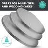 O'CREME O'Creme Cake Board, Silver Foil Round Cake Circles with