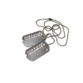 James Bucky Barnes WWII Style Military Dog Tags - Screen Accurate (Movie Version)