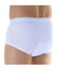 1-Pack Men's Maximum Absorbency Washable Reusable Bladder Control Briefs White