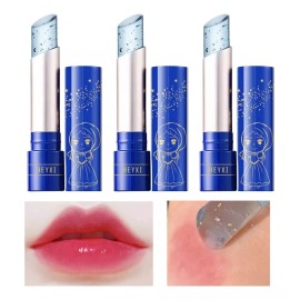 Veraly 3pz Labial Con 24k Cambia Color Con Temperatura Hidratante F Color Azul claro