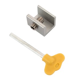 ANCLLO Sliding Window Locks, Pack of 5 Sliding Door Locks, Adjustable Aluminium Alloy Window Locks, Door Frame, Security Locks, Window Lock, Security Lock with Key