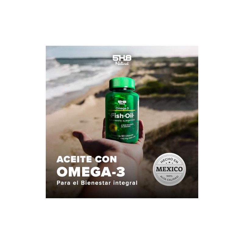 Omega 3 con EPA y DHA - Aceite de Pescado