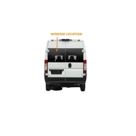 benson Fits 14-25 Ram Promaster Cargo Van Driver Left Side Back Window Glass Stationary