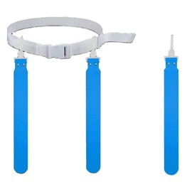 Banderas cintas cinturon para tocho flag tochito bandera con 3 banderas con chupones (Azul)