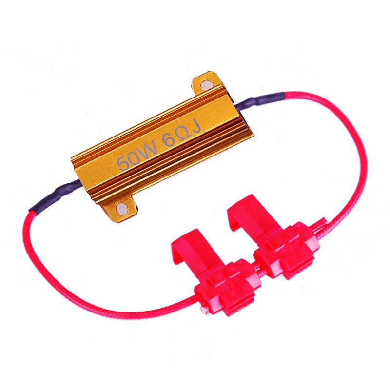 JZK 2x 50W 6-ohm Load Resistors to Fix LED Bulb