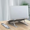 Adjustable and Portable Aluminum Laptop Stand, Foldable Desk-Stand with 8