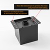 6x6 Post Base,Post Brackets(Inner Size 5.6"x5.6"),Black Powder-Coated Heavy Duty Steel