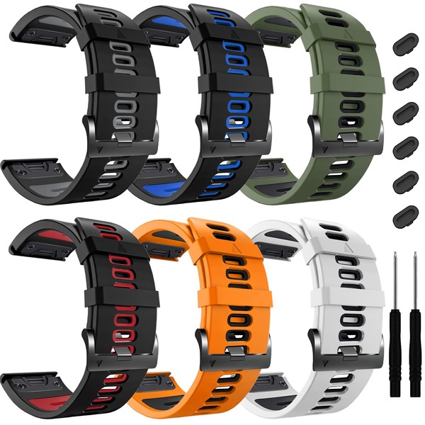 ZPJPPLX 26mm Easy Fit Fenix 7X Pro 6X 5X Bands,Soft