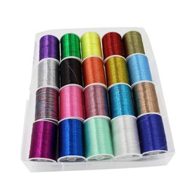 Operitacx Metallic Embroidery Thread Crafting Metallic Thread for Sewing Quilting Fabric Metallic Thread Embroidery Cross Stitch Thread Metallic Red Thread Embroidery Floss Hand Kit Colorful
