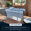 METALLIC TURTLE Clear 3.5L Plastic Storage Boxes with Grey Clip