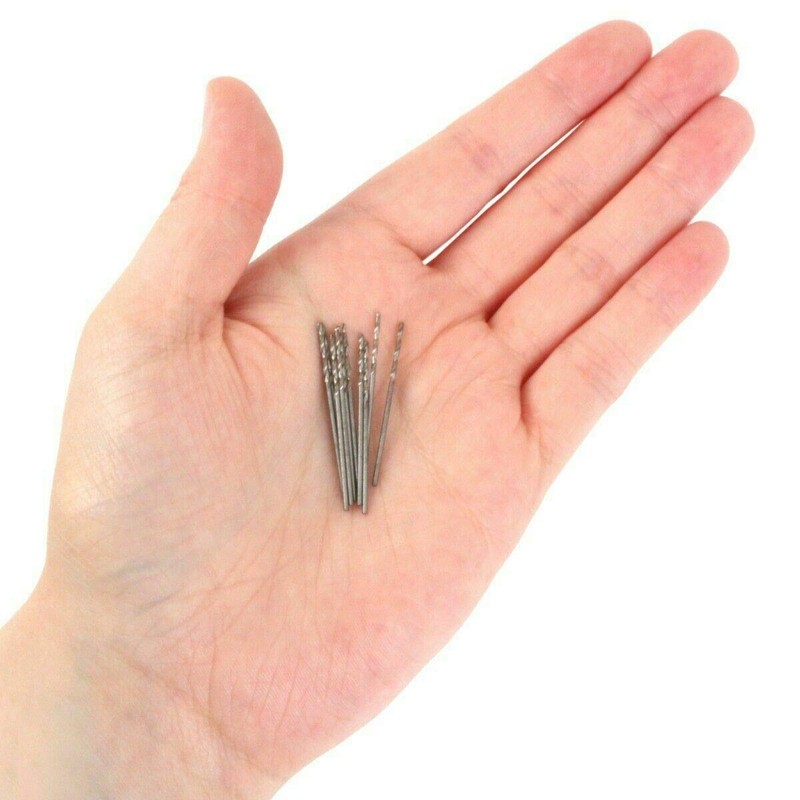 20 Pcs 1.0 mm HSS Micro Twist Drill Bit, Mini