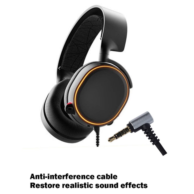FBBULES 1.2m/2m Replacement Audio Cable Black Replacement Cable Arctis Pro