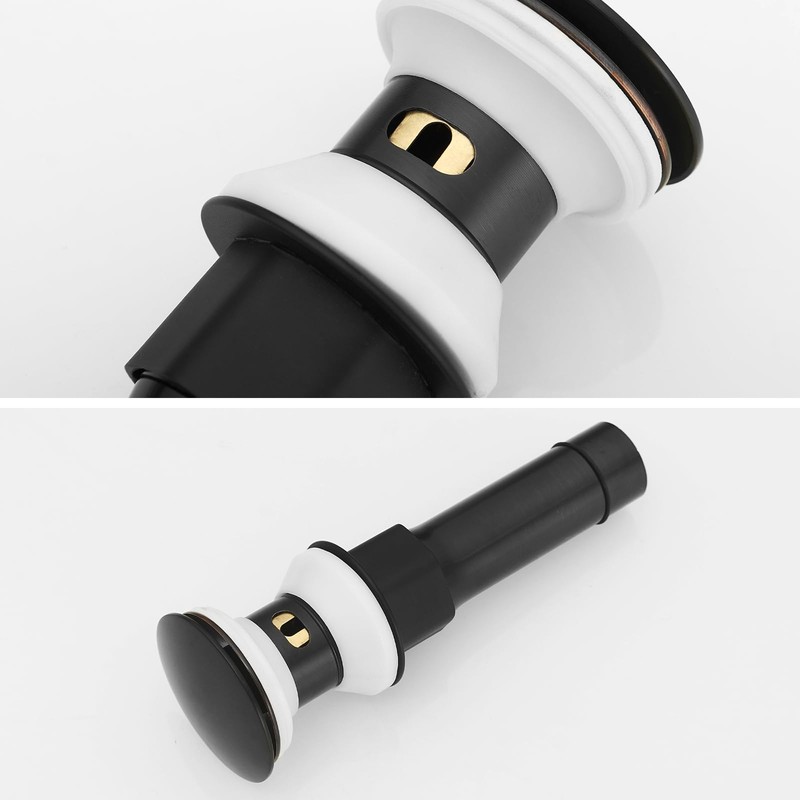 BESy Oil Rubbed Bronze Bathroom Sink Drain, Bathroom Faucet Vanity