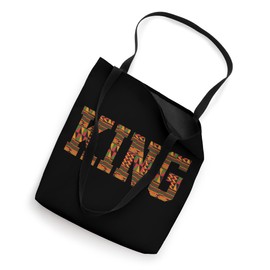 African King Art For Boys Men Afro Kente Cloth African Print Tote Bag