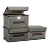 PATIKIL Fabric Collapsible Storage Bin 10.2 x 7.5 x 6.3
