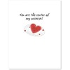 Planet Pluto Valentine's Day Card (4.25" X 5.5") by Nerdy