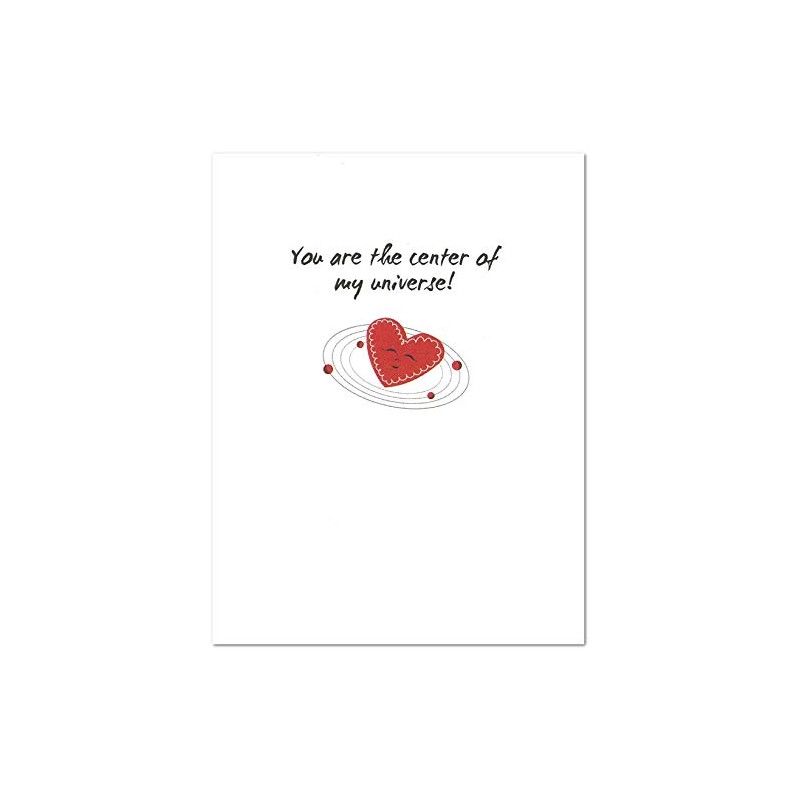 Planet Pluto Valentine's Day Card (4.25" X 5.5") by Nerdy
