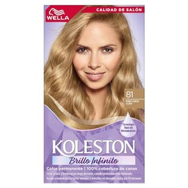 Koleston Tinte Permanente 81 Rubio Cenizo Claro, 70 ml - Paquete de 1 | Crema, Hidratante, Brillo, Reparador de daños, Cabello normal