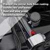 AVERZELLA 4pcs Motorcycle Red Mirror Hole Plugs 2 Regular+2 Reverse