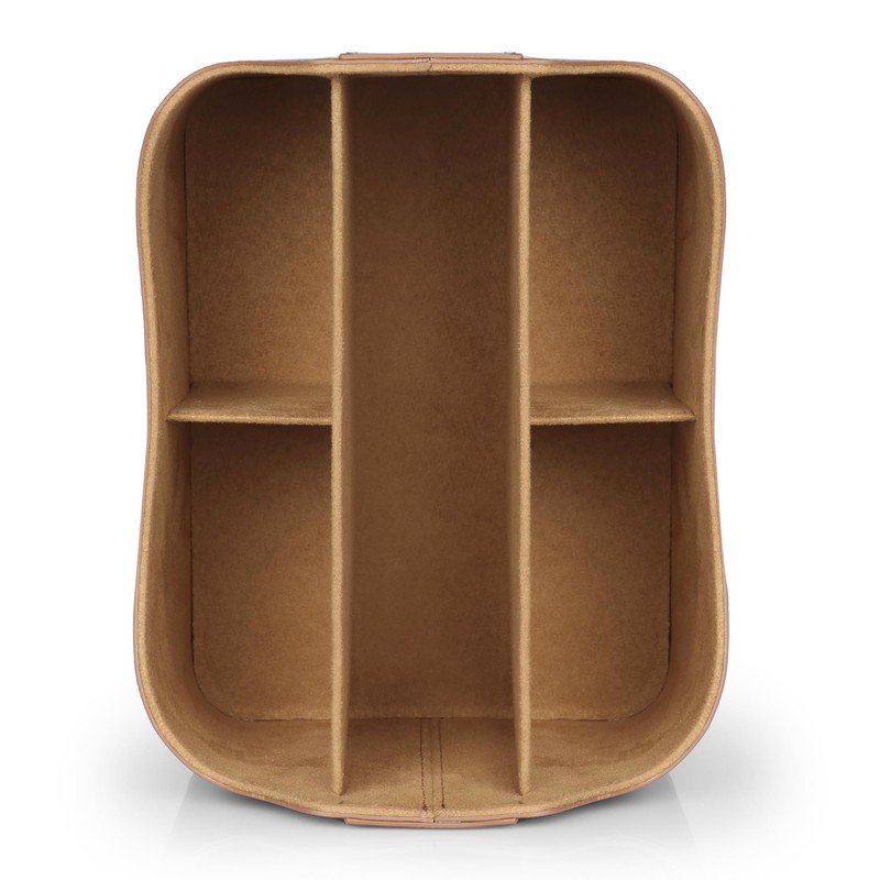 LONDO Leather Remote Control Organizer and Caddy with Tablet Slot