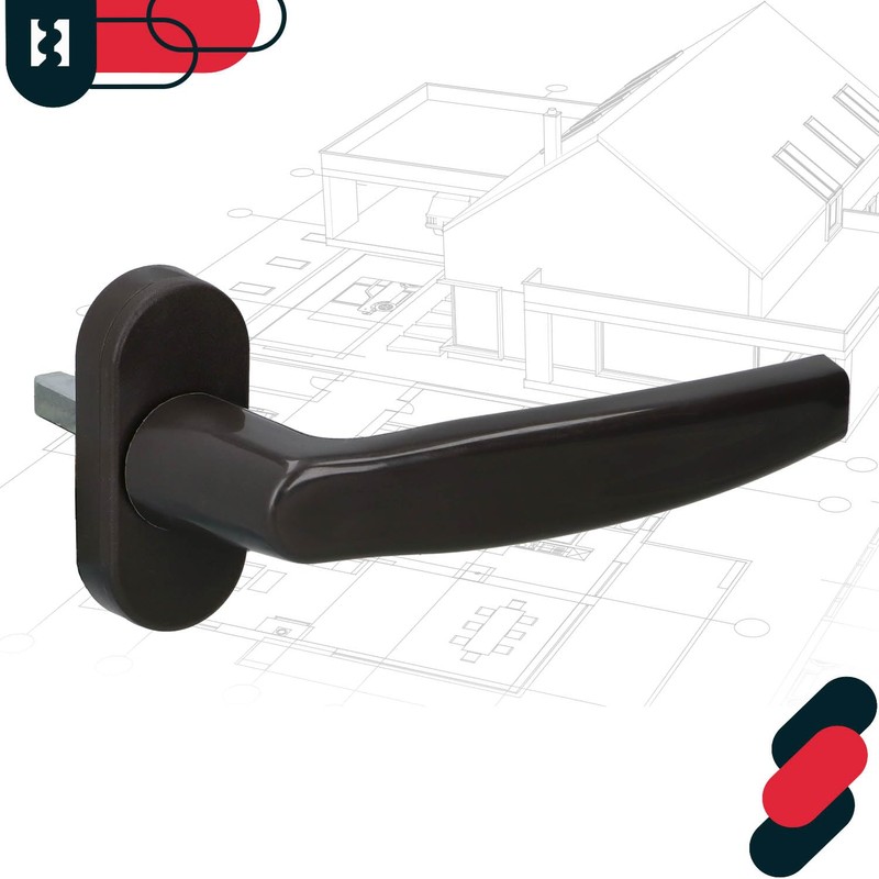 KOTARBAU Set di 5 maniglie per finestra – Maniglia per