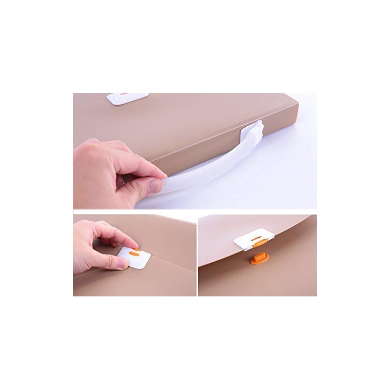 Ankush 13 Pockets Expanding File Folder with Handle - A4