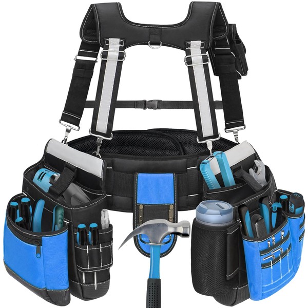 Heavy Duty Tool Belt with Harness and Suspenders – 32