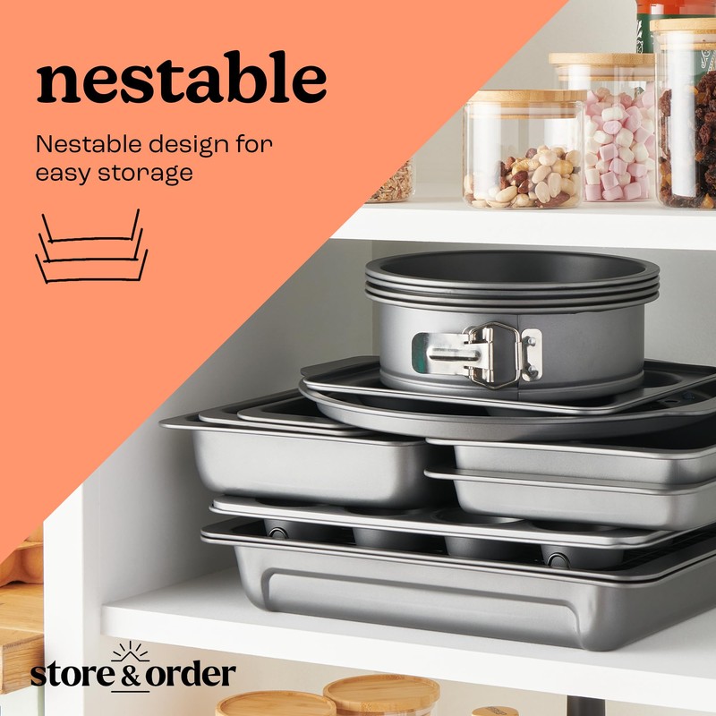 Store & Order Medium Roasting Tin, Non-Stick 26.5 cm Roasting