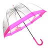 Vista International 9200P Clear Bubble Umbrella/Pink Border