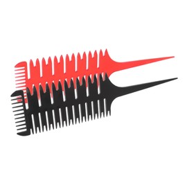 Vaguelly 2Pcs Multi Functional Hair Dyeing Comb Ergonomic Highlighting and Sectioning Tools for Salon and Home Use and Static Resistant Design