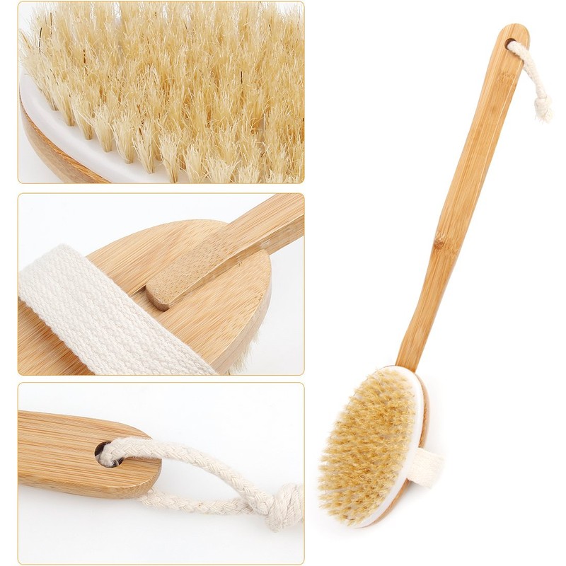 Bath Body Brush & Shower,Dry Skin Brushing with 100% Natural