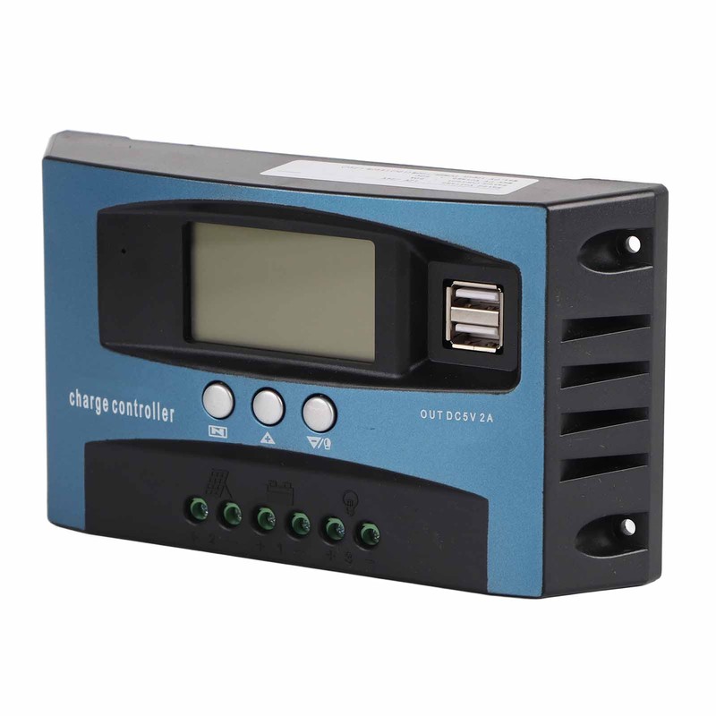 Solar Charge Controller 12V 24V Intelligent Identification MPPT Charging LCD
