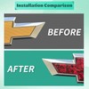 BLAKAYA Compatible with 11.8" x 4" Bowtie Emblem Wrap Kit