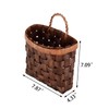 SHCMSADO Bamboo Storage Basket for Wall Woven Mounted Basket for