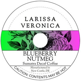 Blueberry Nutmeg Sumatra Decaf Coffee (Single Serve K-Cup Pods) (Gourmet, Naturally Flavored, Whole Coffee Beans) (12 pods, ZIN: 576782) - 3 Pack