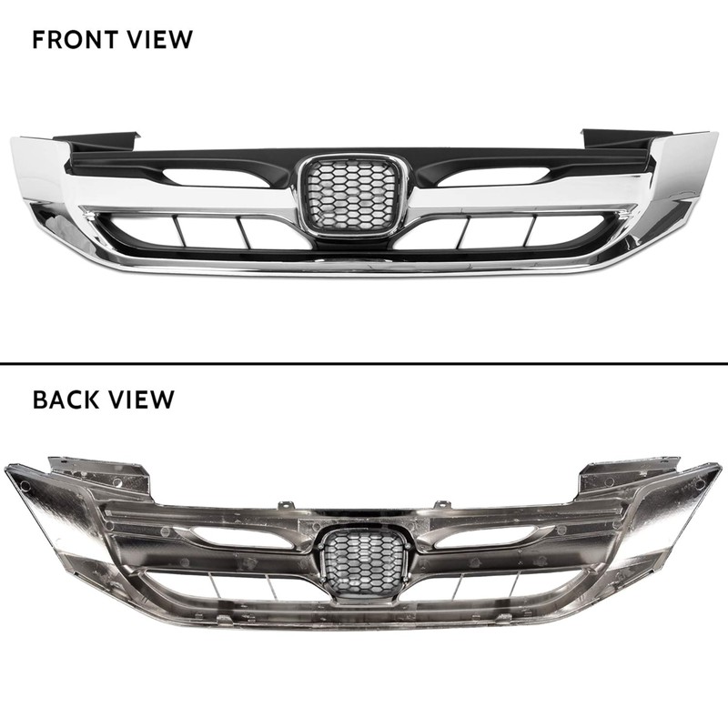 ECOTRIC Front Bumper Grille Compatible With 2013 2014 2015 Honda