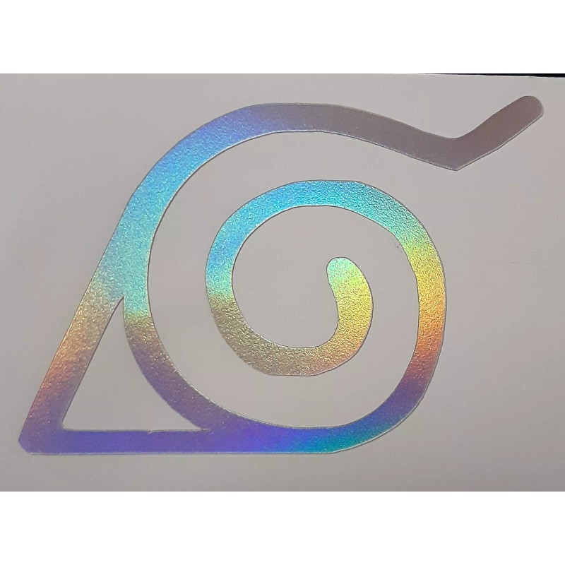 Naruto Leaf Village Symbol Holo Sticker Vinyl Decal Windows/Laptop Waterproof!