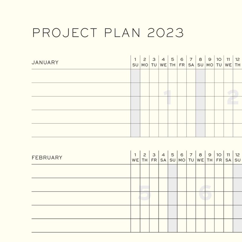 LEUCHTTURM1917 365942 Weekly Planner Medium (A5) 2023, 12 Months, Black,