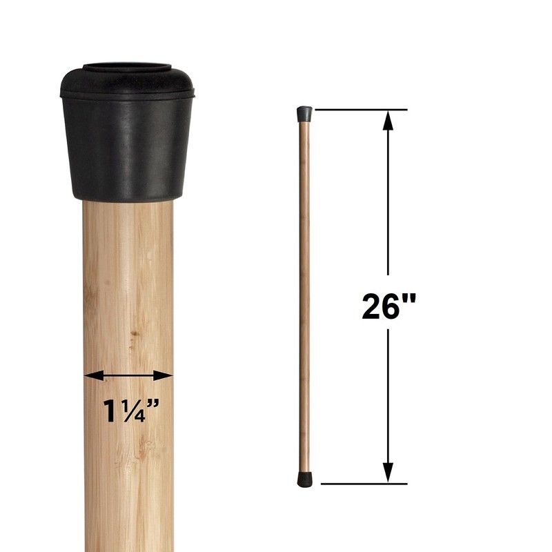MobileVision 26" Inch Bamboo Stick for Yoga & Sport Fitness,