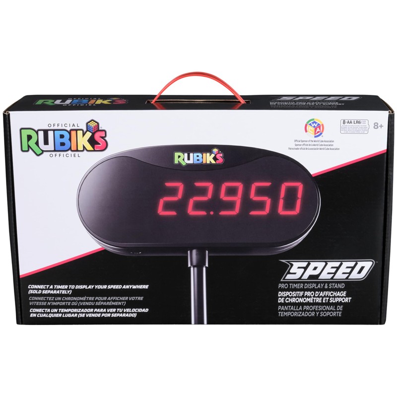 Rubik’s Cube, Timer Stand, Clear Display Device for WCA Speedcubers,