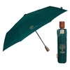 PERLETTI Green Men's Automatic Umbrella with Wooden Handle - Boys