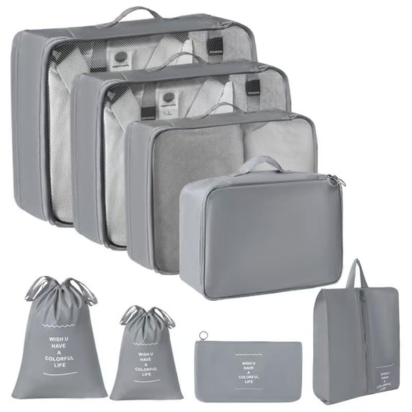 Koffer Organizer Set – Packwürfel für Kleidung, Schuhe, Kulturbeutel &