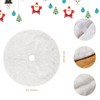 90 cm Snowy White Christmas Tree Blanket Plush Faux Fur
