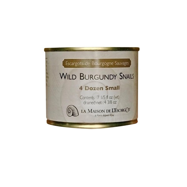 Premium Escargot Wild Burgundy Snails – Rated Number One – Best For Escargot Recipes, Various Sizes … (4 Dozen Petit)