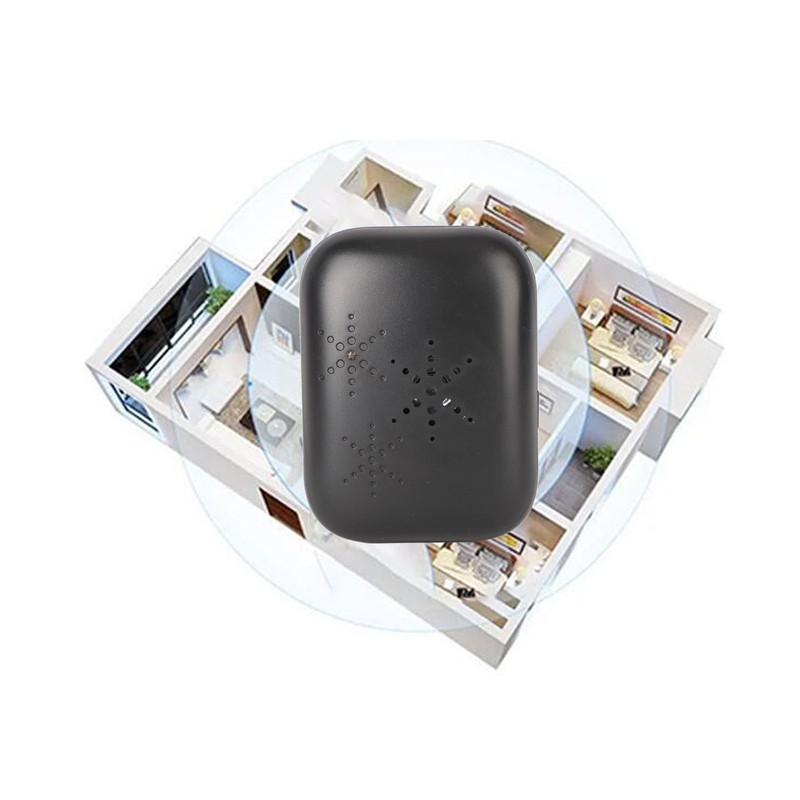 Black Self Powered Wireless Doorbell No Wiring Punching Outdoor Welcome