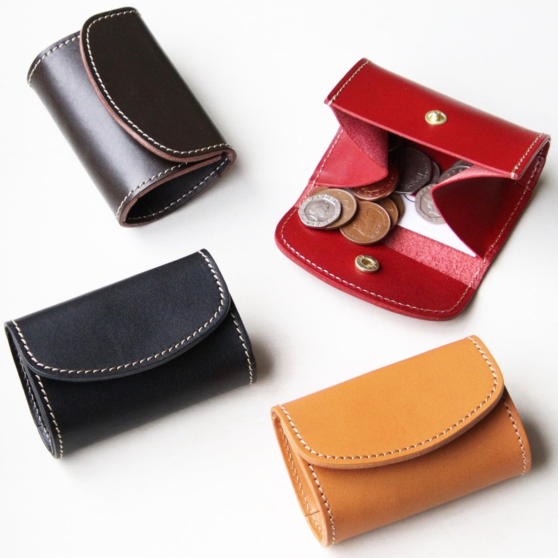 Polcolosso Teardrop Coin Case, Original Tochigi Leather, Made in Japan,
