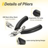 sourcing map Wire Cutter 4" Mini Small Side Cutters with